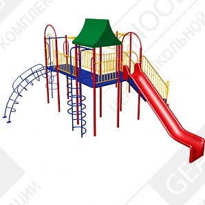 Фотография Детский игровой комплекс с вертикальным лазом и рукоходом