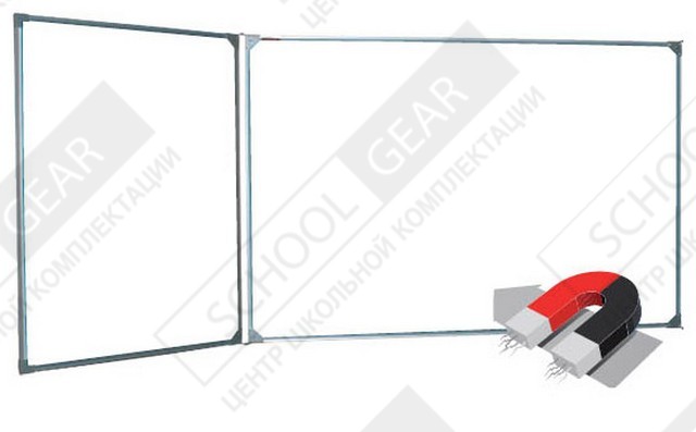 2-х элементные маркерные доски с 3-мя рабочими поверхностями