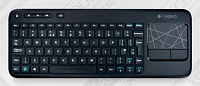 Клавиатура с тачпад LOGITECH K400, USB, Радиоканал