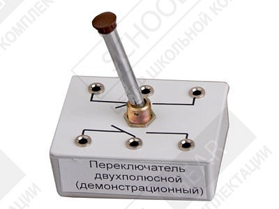 Переключатель двухполюсный (демонстрационный). Электродинамика и оптика
