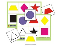 Лото ''Цветное геометрическое'' (8 планшетов, 48 карт., цвет., ламинир.)