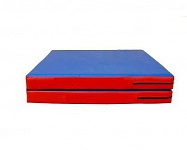 Мат гимнастический квадрат Velcro 1000x1000x100мм (тент)-АС (антислип)