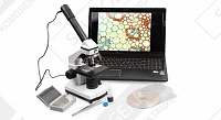 Микроскоп школьный 40х-1024х с видеоокуляром в кейсе