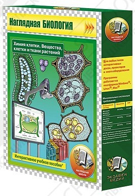 CD-ROM. Наглядная биология. Химия клетки. Вещества, клетки и ткани растений.